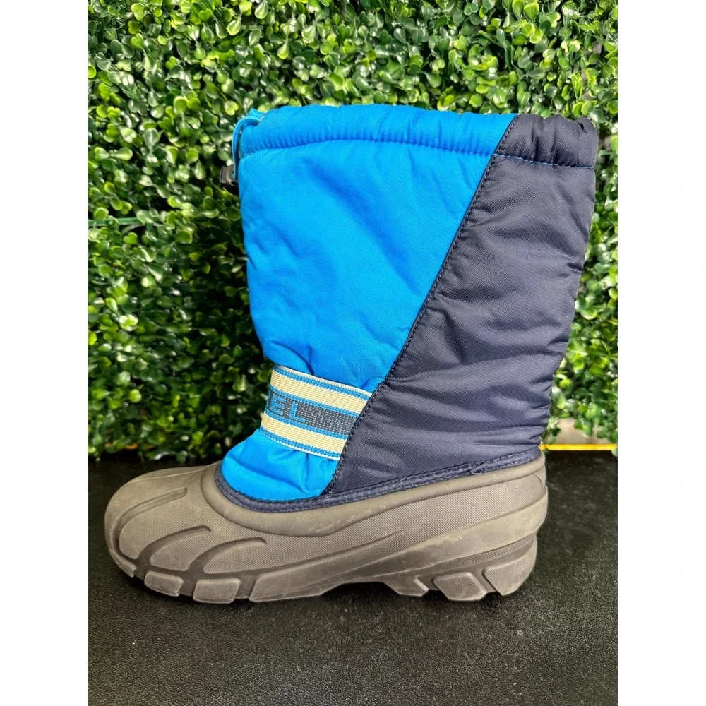 Sorel Cub Kids US 6 Navy Blue Fleece Lined Insulated Round Toe Winter Boots